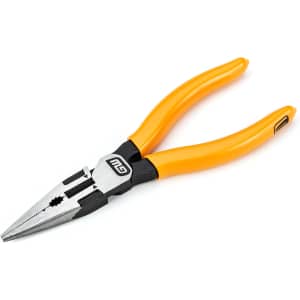 GearWrench 6" Dipped Handle Long Nose Plier: $16