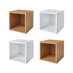 Better Homes & Gardens Wall Mounted Cube Shelf 4-Pack: $60