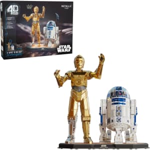 4D Build Star Wars C-3PO & R2-D2 3D Model Kit: $18