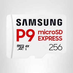 Samsung P9 256GB Express microSD Card: $32.99 Samsung P9 256GB Express microSD Card: $32.99