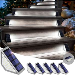 Solpex Solar Step Lights 6 Pack: $9.99