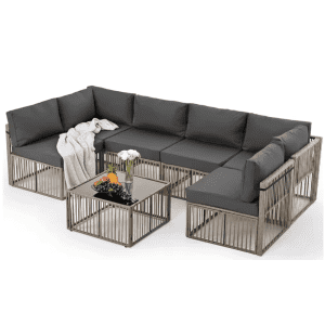 7-Piece Sectional All-Weather Furniture Set: $214