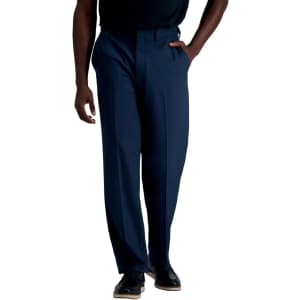 Haggar Men's Premium Comfort Classic Fit Dress Pants: $22