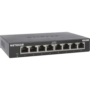 Netgear 8-Port Gigabit Ethernet Unmanaged Switch (GS308): $18