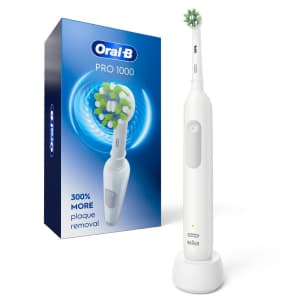 Oral-B Pro 1000 Rechargeable Electric Toothbrush: $50