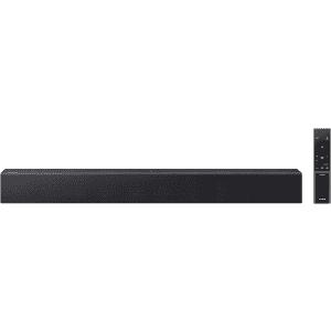 Samsung B-Series 2.0-Channel Bluetooth Soundbar with Built-In Subwoofer: $100