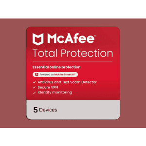 McAfee Total Protection 5-Device 1-Year Subscription at StackSocial: $14