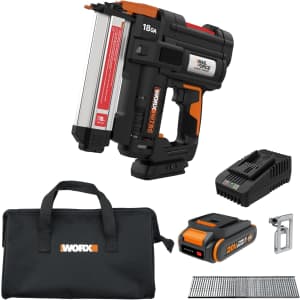 Worx Nitro 20V 18GA Cordless Brad Nailer: $107 Worx Nitro 20V 18GA Cordless Brad Nailer: $107