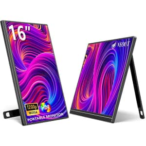Veout 16" 1920x1200 IPS Portable Monitor: $74.98 Veout 16" 1920x1200 IPS Portable Monitor: $74.98