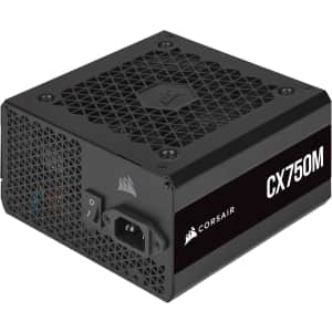 Corsair 80 Plus Bronze Semi-Modular Low-Noise ATX 750 Watt Power Supply: $60