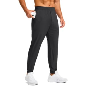 Soothfeel Men's Joggers with Zipper Pockets: $12.95