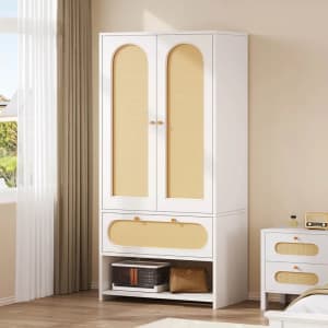 YitaHome Rattan Armoire: $149.99