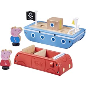 Peppa Pig Wooden Car and Boat Set: $6.25