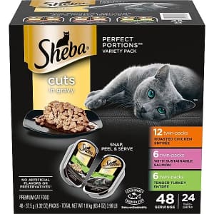 Sheba Perfect Portions 24-Twin Pack Variety Pack: $20