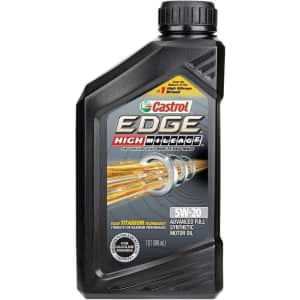 Castrol Edge High Mileage 5W-20 Advanced Full Synthetic Motor Oil 1-Quart Bottle 6-Pack: $28 via Sub. & Save