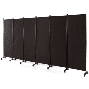 Costway 6-Panel Folding Room Divider w/ Lockable Wheels: $68.99 Costway 6-Panel Folding Room Divider w/ Lockable Wheels: $68.99