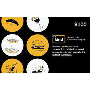 $100 inKind Gift Card: $60 for members $100 inKind Gift Card: $60 for members