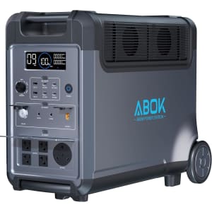 ABOK 3,600W 3,840Wh LiFePO4 Portable Power Station: $1,115.38 ABOK 3,600W 3,840Wh LiFePO4 Portable Power Station: $1,115.38