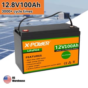 12V Deep Cycle Battery: $31.55