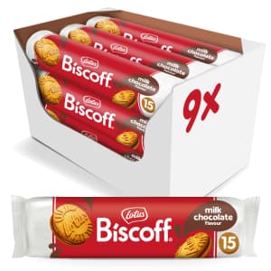 Lotus Biscoff 15-Count Milk Chocolate Sandwich Cookies 9-Pack: $18 via Sub. & Save