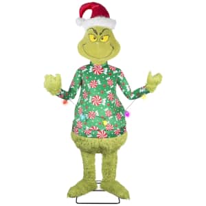 Christmas Life Size Animated Dr. Seuss' The Grinch in Sweater: $89