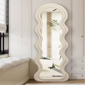 63" x 24" Wavy Floor Mirror: $129