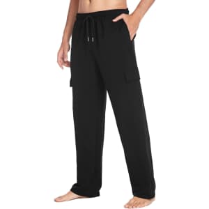 Deyeek Men's Cargo Sweatpants: $9.99