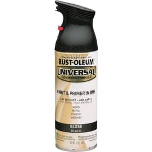 Rust-Oleum Gloss Black All Surface 12-oz. Spray Paint: $5.19
