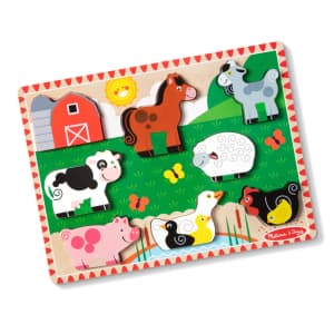 Melissa & Doug Wooden Chunky 8-Piece Puzzles: $5 Melissa & Doug Wooden Chunky 8-Piece Puzzles: $5