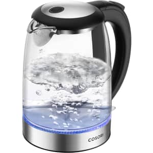 Cosori 1.7L Stainless Steel Electric Kettle: $22