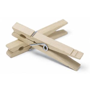 Whitmor Wooden Clothespins 50-Pack: $3.99