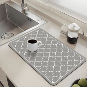 15" x 18" Dish Drying Mat: $3.74 15" x 18" Dish Drying Mat: $3.74