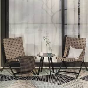 3-Piece Resin Wicker Patio Chair and Table Set: $109.66 3-Piece Resin Wicker Patio Chair and Table Set: $109.66