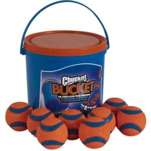 Chuckit Ultra Ball Dog Toy 8-Pack w/ Cleaning Bucket: $20 Chuckit Ultra Ball Dog Toy 8-Pack w/ Cleaning Bucket: $20