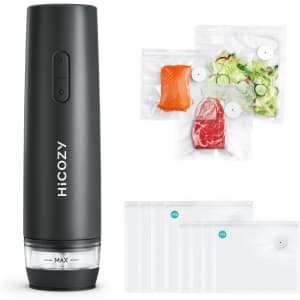 HiCozy Compact Vacuum Sealer with 30 Bags: $20 w/ Prime HiCozy Compact Vacuum Sealer with 30 Bags: $20 w/ Prime