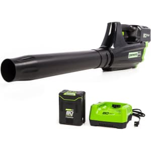 Greenworks 80V Cordless Axial Leaf Blower w/ Battery, Charger: $108