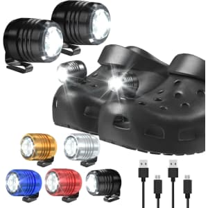 Rechargeable Headlights for Crocs 2-Pack: $8.49 Rechargeable Headlights for Crocs 2-Pack: $8.49