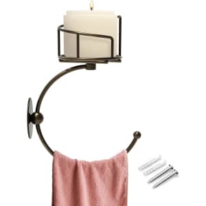 Vintage Hand Towel and Candle Holder: $8.99