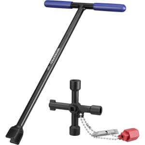 WorkPro 17" Water Meter Key w/ 4-Way Utility Key: $14.39