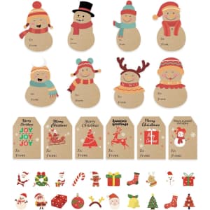 Christmas Gift Tags Stickers 520-Piece: $3.99