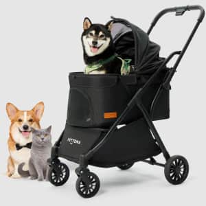 Pettena One-Touch Foldable Dog Stroller: $89.99