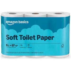 Amazon Basics 2-Ply Soft Toilet Paper 6-Pack: $4.80 via Sub. & Save