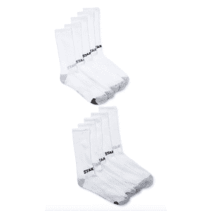 Starter Men's Two Tone Toe Crew Socks 10-Pack: $6.54