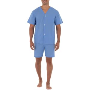 Fruit of the Loom Men's Broadcloth Short Sleeve Pajama Set: $6.29