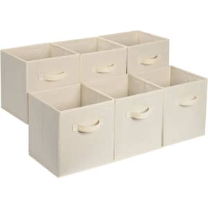 Amazon Basics Collapsible Storage Cube Bin 6-Pack: $18.99