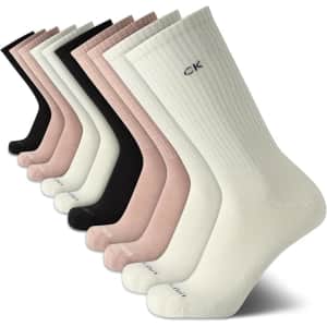 Calvin Klein Men's Crew Socks 10-Pack: $13