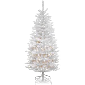 National Tree Company 4.5-Ft. Pre-Lit Kingswood Fir Slim Artificial Christmas Tree: $29.99 National Tree Company 4.5-Ft. Pre-Lit Kingswood Fir Slim Artificial Christmas Tree: $29.99
