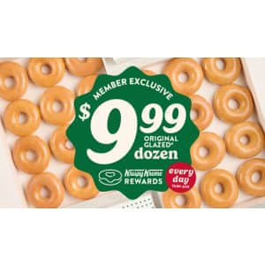 Krispy Kreme Glazed Dozen: $9.99 Krispy Kreme Glazed Dozen: $9.99