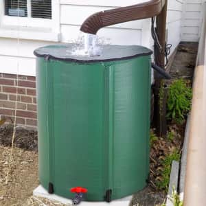 50-Gallon Folding Portable Rain Barrel: $33 50-Gallon Folding Portable Rain Barrel: $33