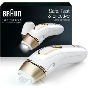 Braun Silk Expert Pro 5 IPL Laser Hair Removal for Women and Men: $280